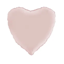 Herzballon Rosa Pastell