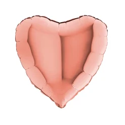 Herzballon Roségold