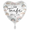 Herzballon "Zur Taufe Alles Liebe"