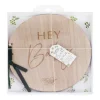 Holz-Gästebuch "Hey Baby"