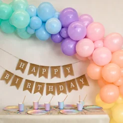 Jute-Girlande "Happy Birthday"