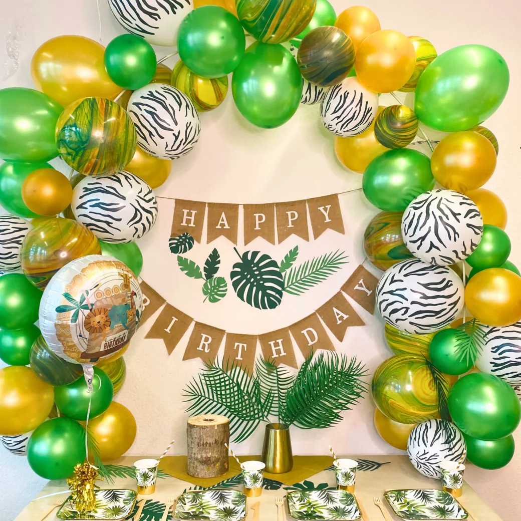Jute-Girlande "Happy Birthday"