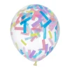 Konfetti-Ballons Ø 30cm Pastell Streusel 4 Stk.