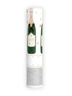 Konfettikanone Champagner mit Sternen 1 Stk.