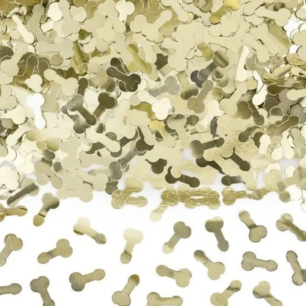 Konfetti Penis Gold