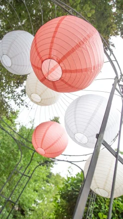 Lampion Ø 35cm Weiß