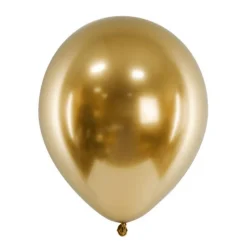 Luftballon Ø 30cm Chrom-Gold 10 Stk.
