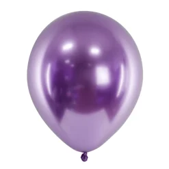 Luftballon Ø 30cm Chrom-Lila 10 Stk.