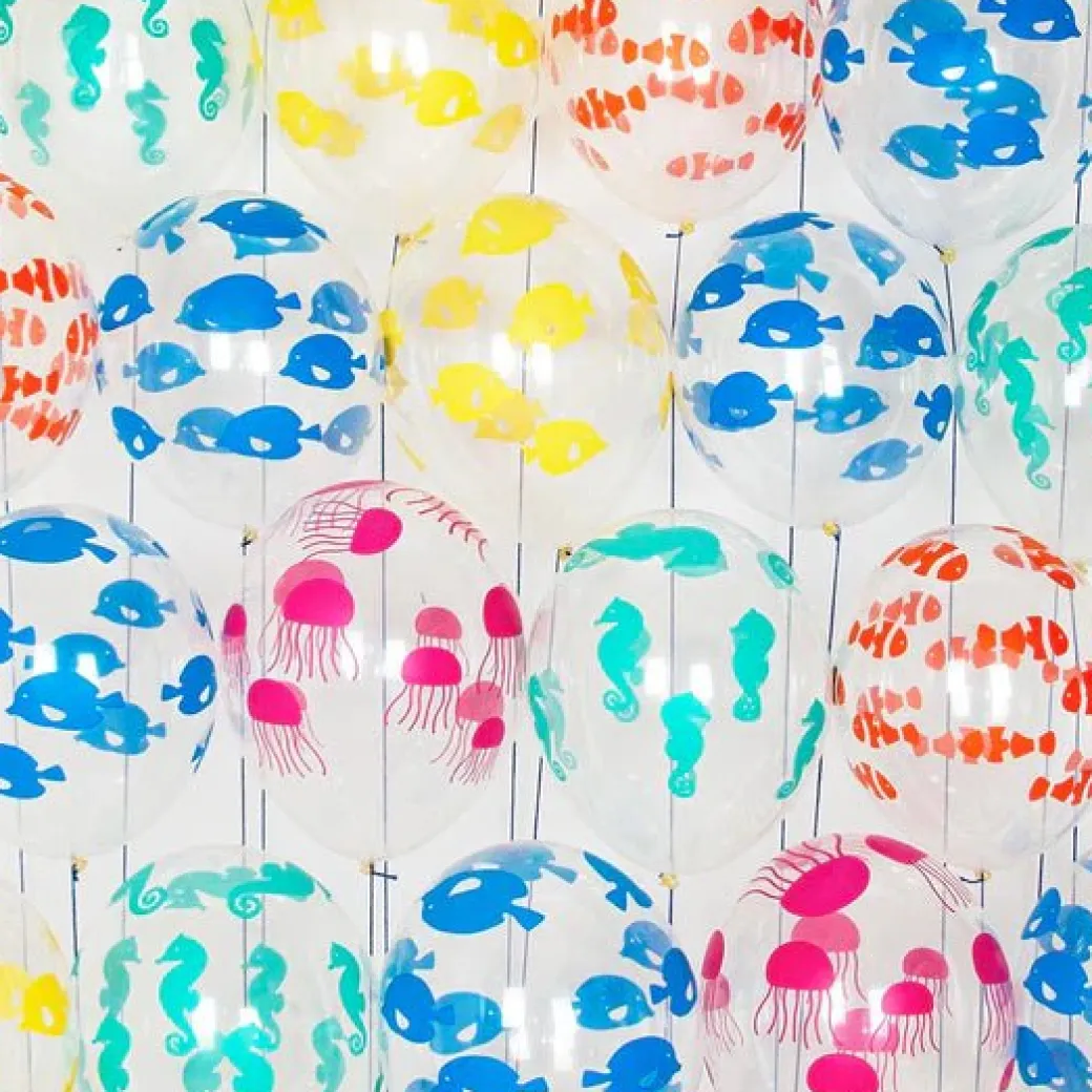 Luftballon Ø 30cm Fische Mix 5 Stk.