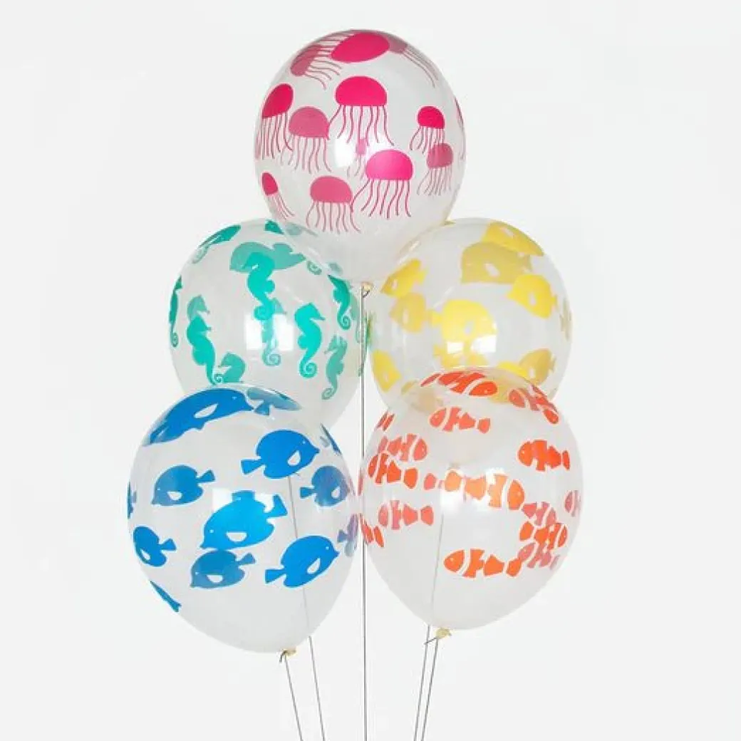 Luftballon Ø 30cm Fische Mix 5 Stk.