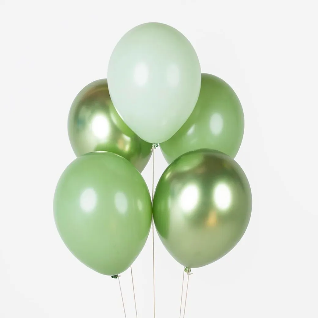Luftballon Ø 30cm Grün Olive Mix 10 Stk.