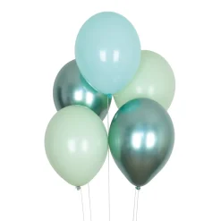 Luftballon Ø 30cm Grün Teal Mix 10 Stk.