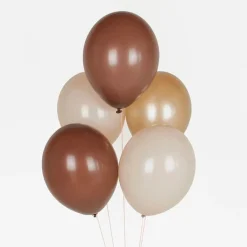 Luftballon Ø 30cm Pastell Braun Mix 10 Stk.