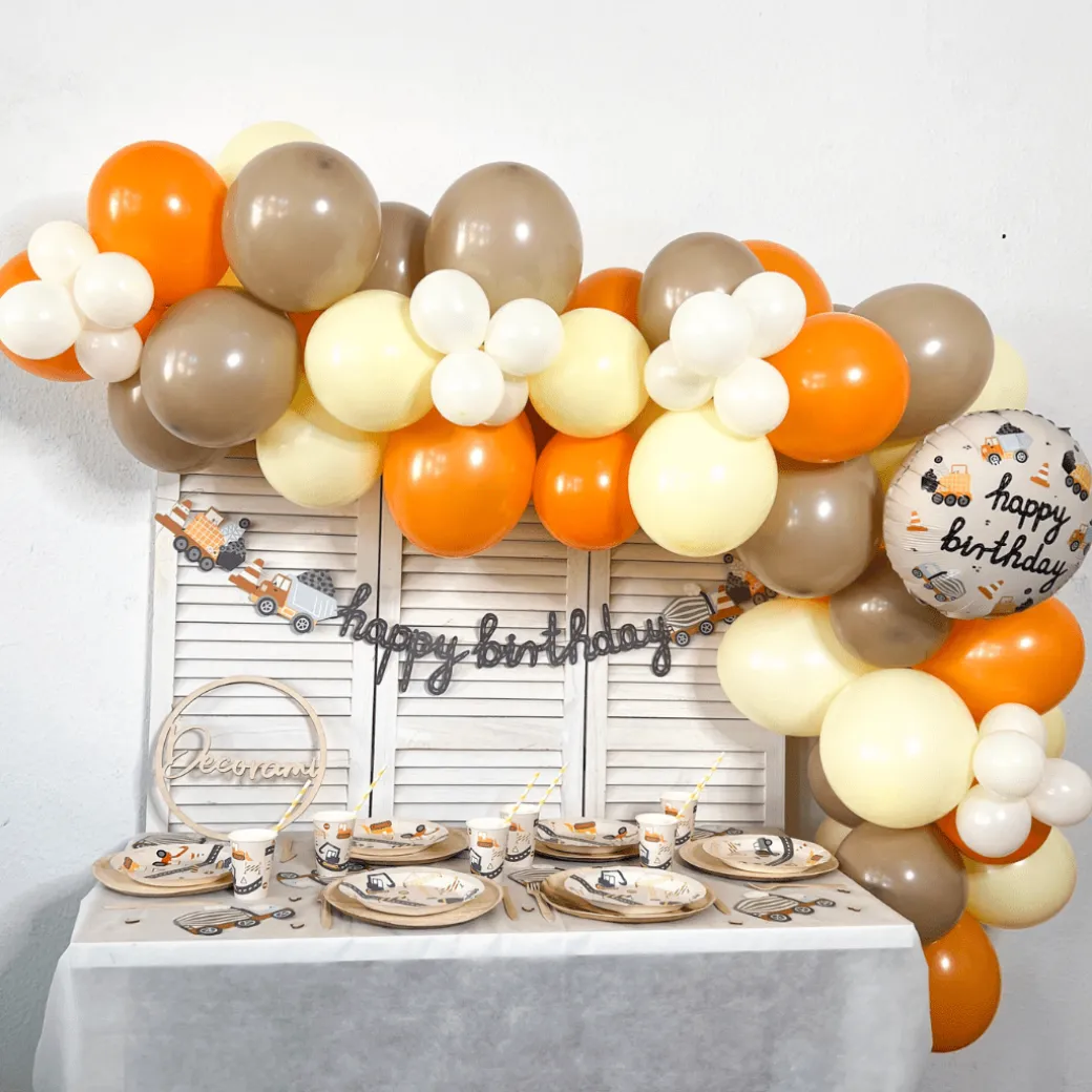 Luftballon Ø 30cm Pastell Orange 50 Stk.