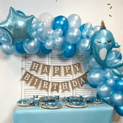 Luftballon Ø 30cm Pearl Hellblau 50 Stk.