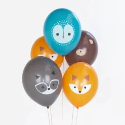 Luftballon Ø 30cm Waldtiere 5 Stk.