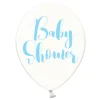 Luftballons Ø 30cm "Baby Shower" Hellblau 10 Stk.