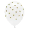 Luftballons Ø 30cm Weiß mit Sternen 50 Stk.