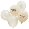 Luftballon-Set Konfetti Clouds "Hello Baby" 5 Stk.