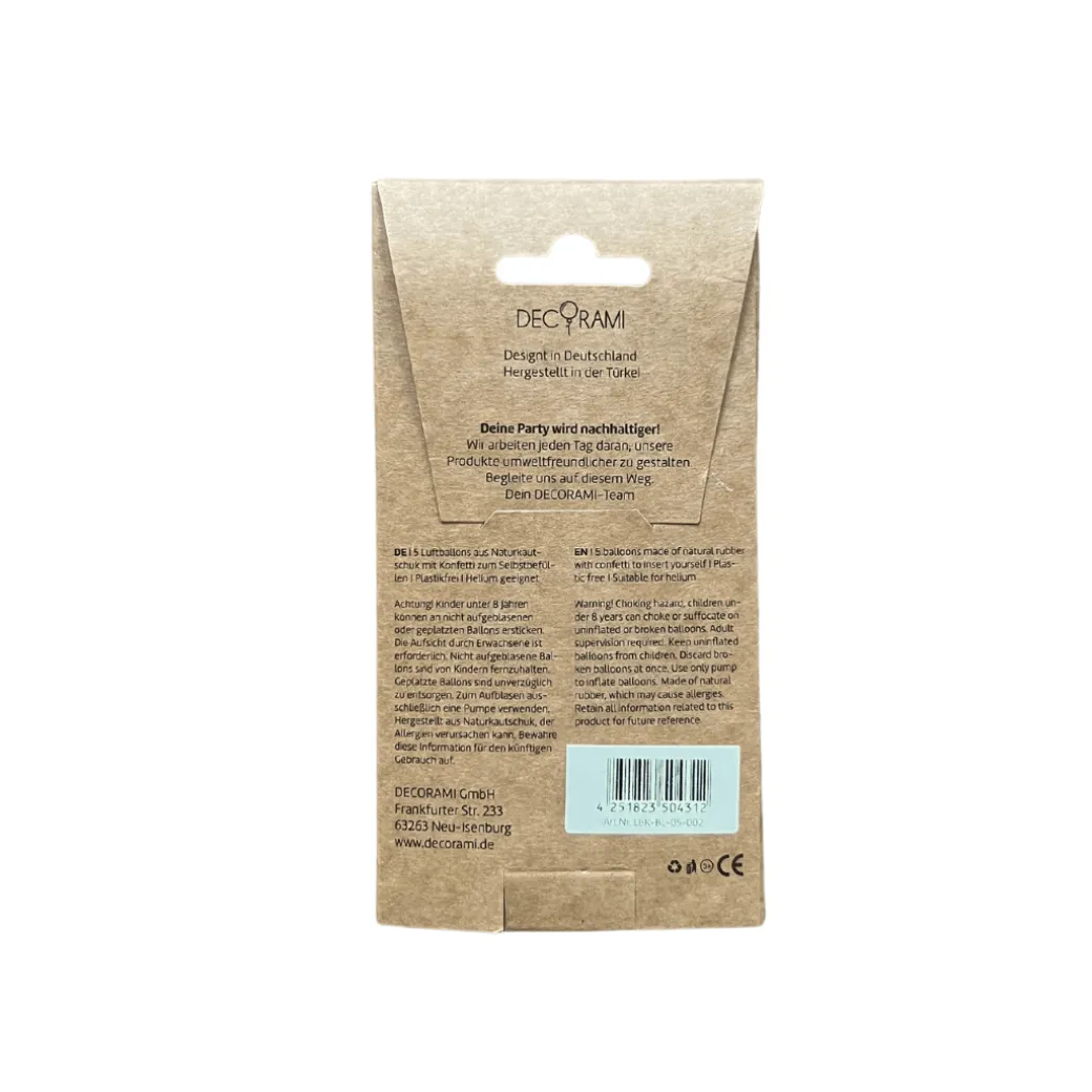 Luftballon-Set Konfetti Mix Bunt "Happy Birthday" 5 Stk.
