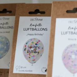 Luftballon-Set Konfetti Mix Bunt