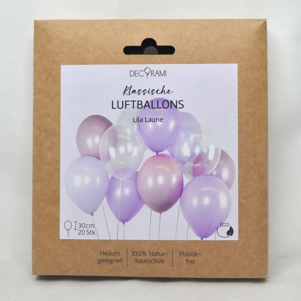 Luftballon-Set Lila Laune 20 Stk.