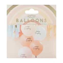 Luftballon-Set Pastell "Happy Everything" 5 Stk.