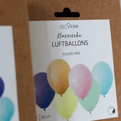 Luftballon-Set Pastell-Mix 20 Stk. Ø 30cm