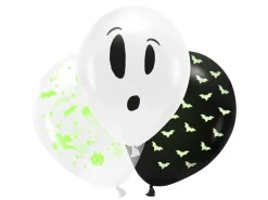 Luftballons Halloween Glow in the Dark 3Stk.