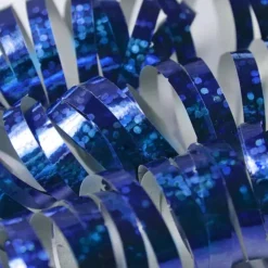 Luftschlangen Holographisch Blau