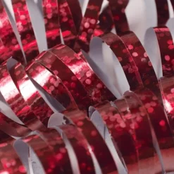 Luftschlangen Holographisch Rot