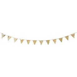 Luxuriöse Wimpel-Girlande Gold