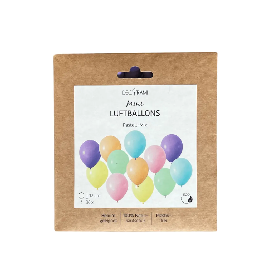Mini Ballons Ø 12cm Elegant Mix 36 Stk.