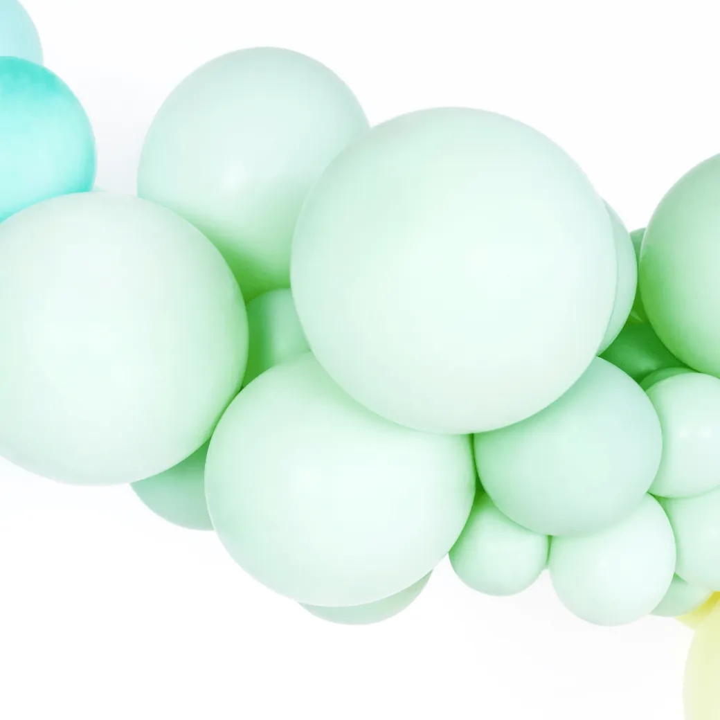 Mini Ballons Ø 12cm Pastell Pistaziengrün 100 Stk.