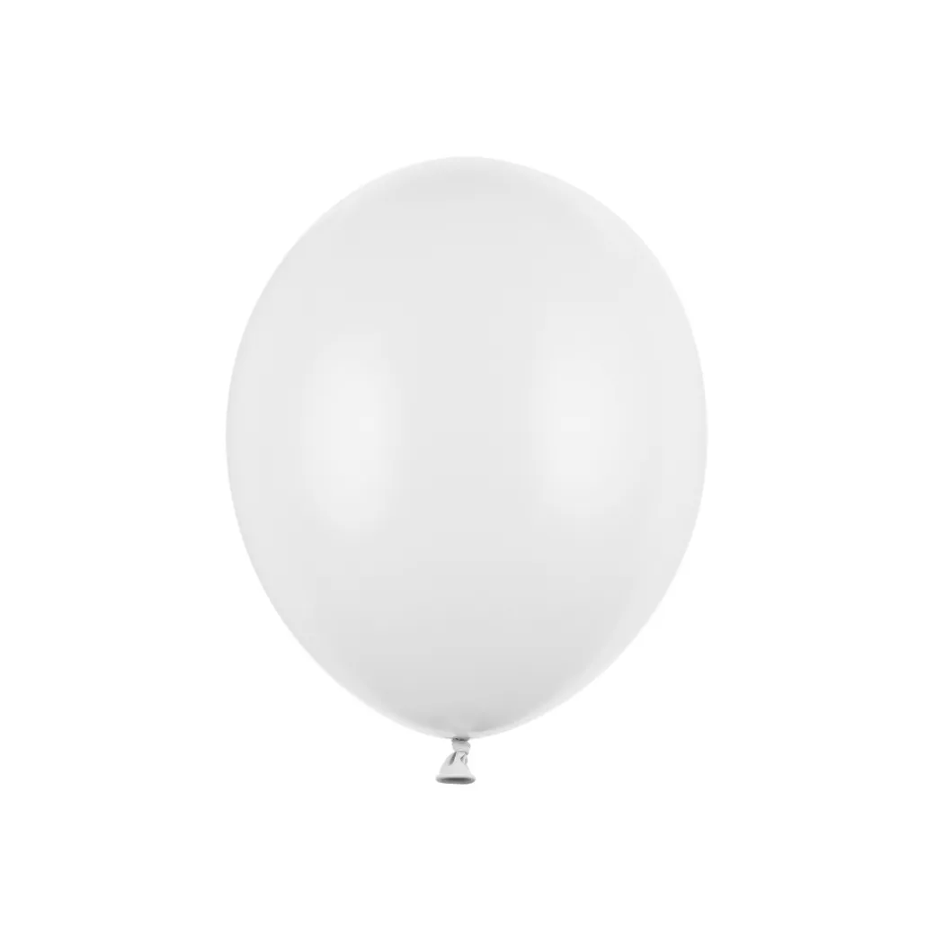 Mini Ballons Ø 12cm Pastell Weiß 100 Stk.