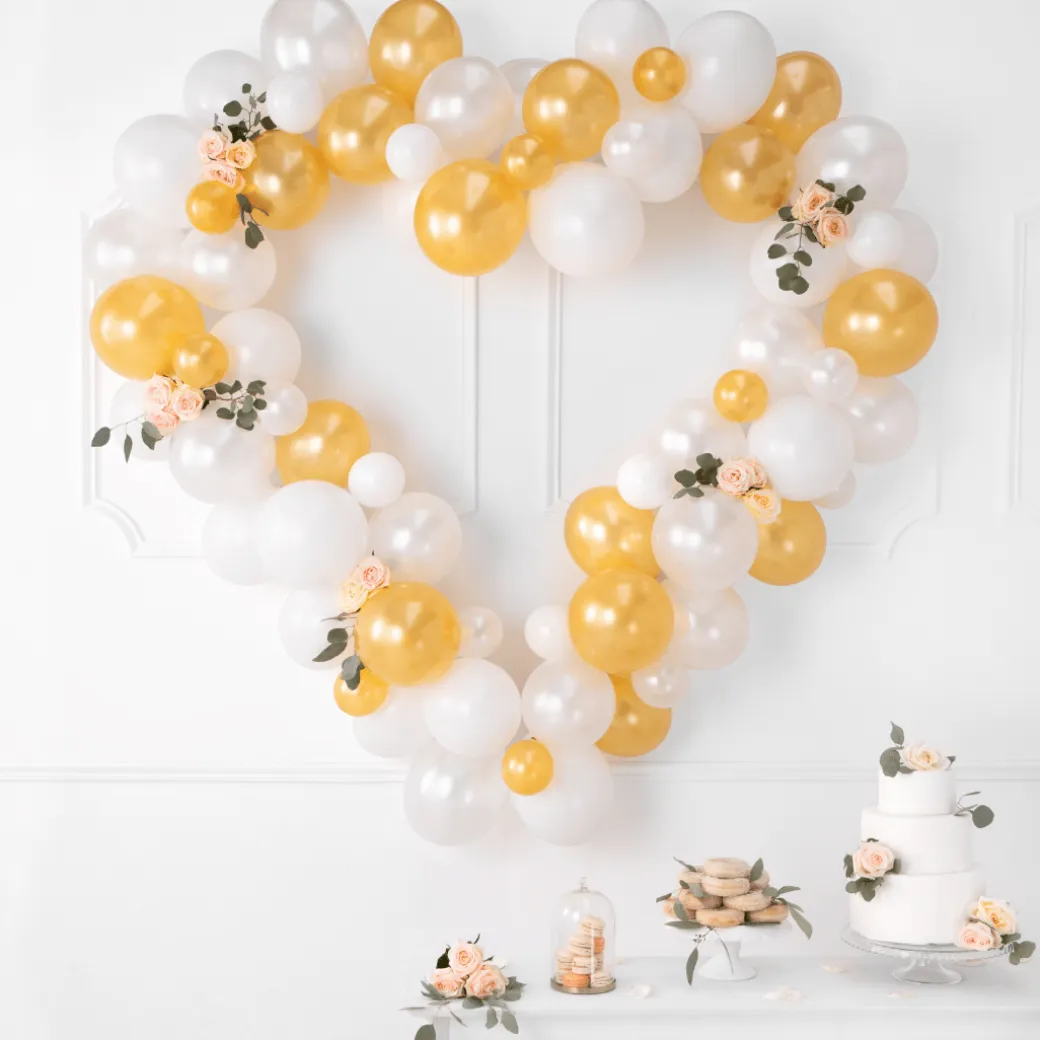 Mini Ballons Ø 12cm Pearl Gold 100 Stk.