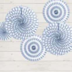 Papier-Fächer-Set (3 Stück) Hellblau