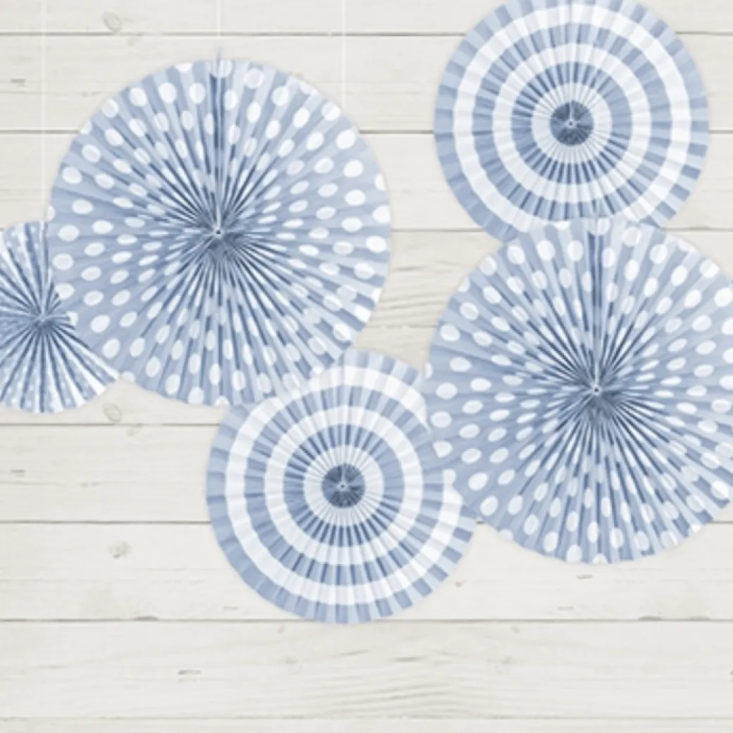 Papier-Fächer-Set (3 Stück) Hellblau