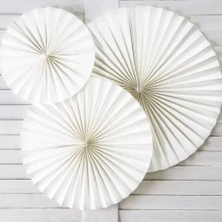 Papier-Fächer-Set (3 Stück) Weiß