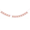 Papiergirlande "Happy Birthday" Roségold
