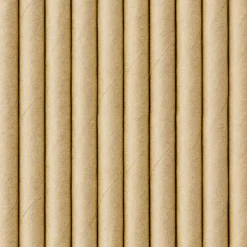 Papier-Strohhalme Einfarbig Natur 10 Stk.