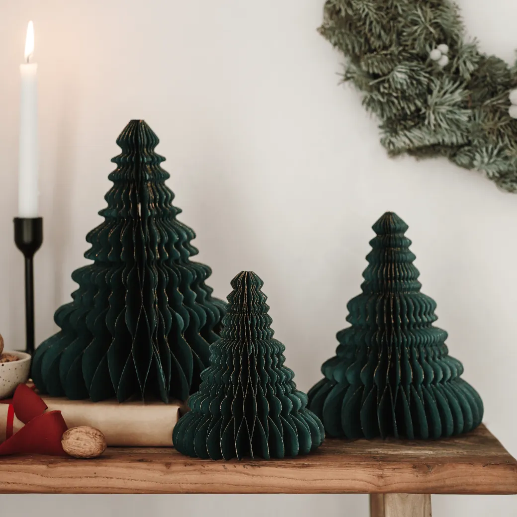 Papierwaben-Ornament Weihnachtsbaum 20cm