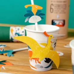 Pappbecher Dinosaurier 6 Stk.