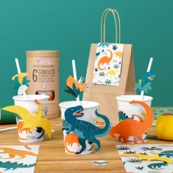 Pappbecher Dinosaurier 6 Stk.