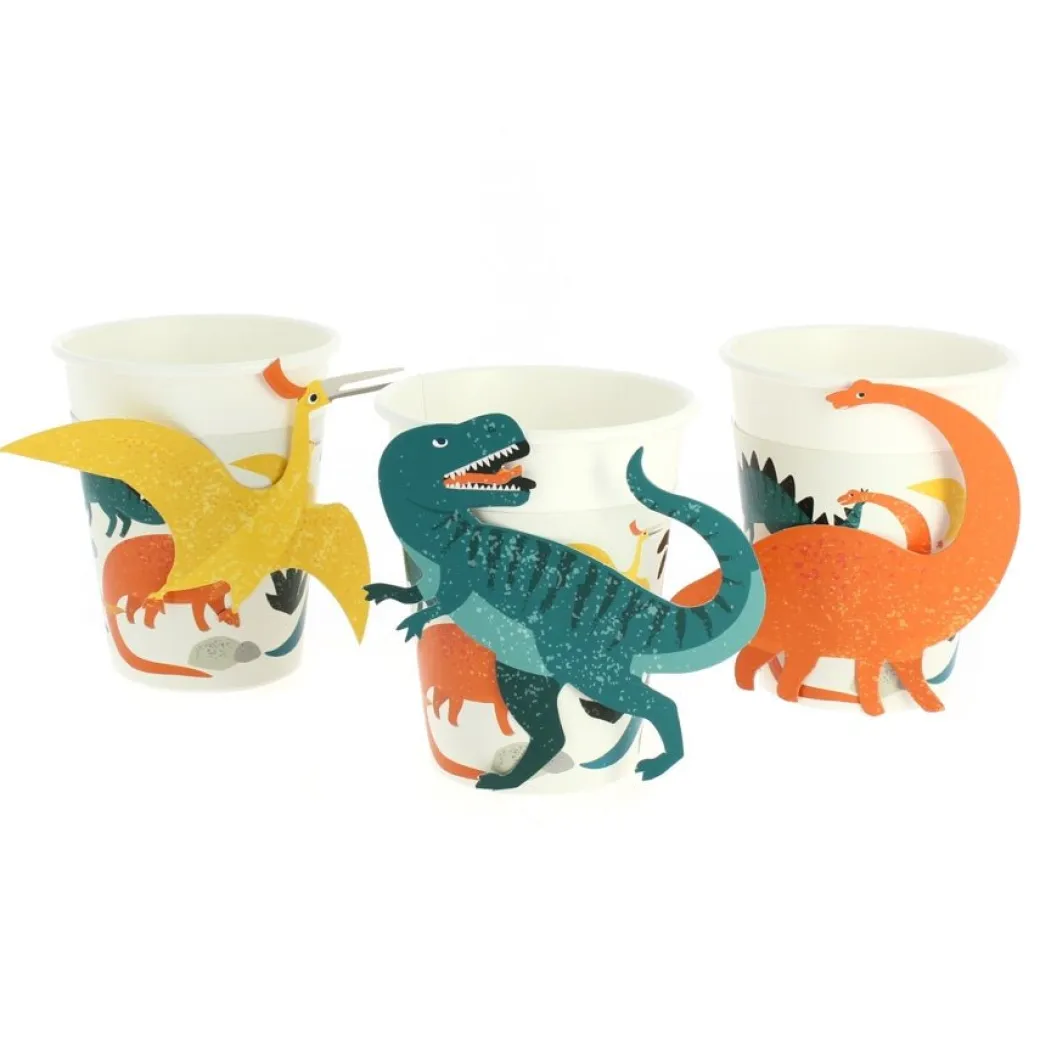 Pappbecher Dinosaurier 6 Stk.
