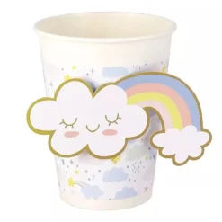 Pappbecher Einhorn Pastell 6 Stk.