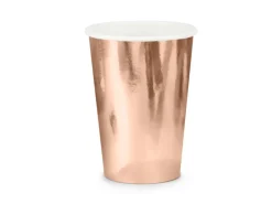 Pappbecher Roségold 6 Stk.