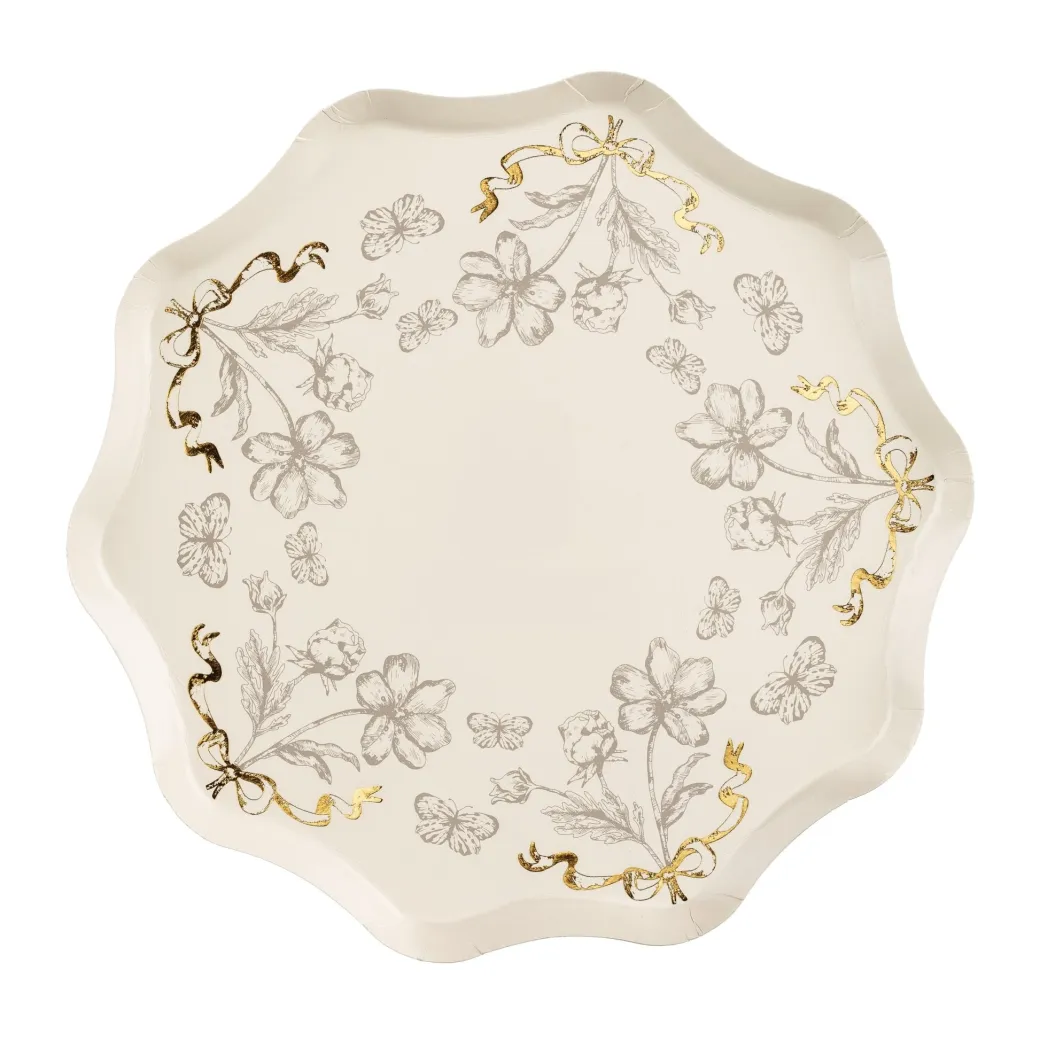Pappteller Blumen 6 Stk.