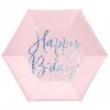 Pappteller "Happy B'day!" Rosa 6 Stk. Ø 20cm