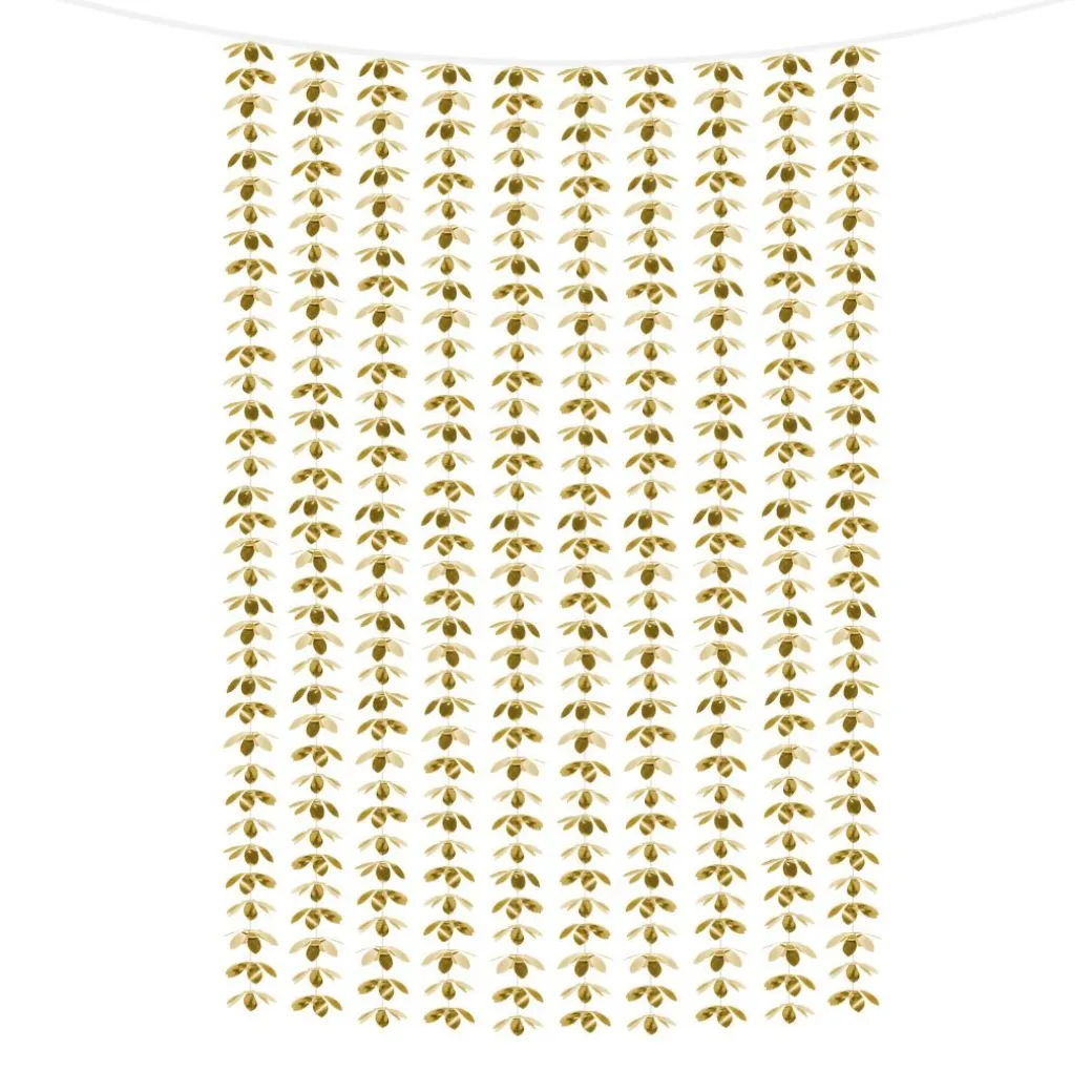 Partyvorhang Blüten Gold